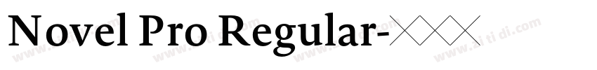 Novel Pro Regular字体转换